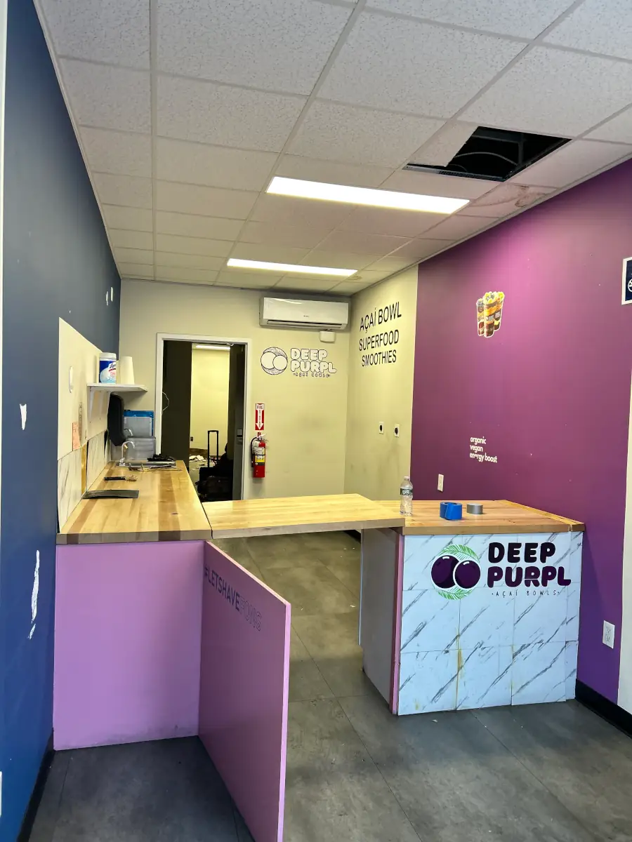 Before commercial food service renovation by YESCO Construction Co. in Astoria, New York.